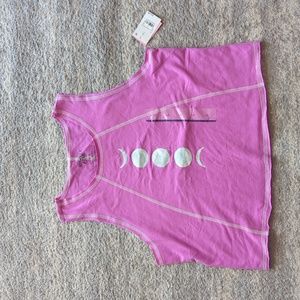 NWT Mighty Fine pink crop top L